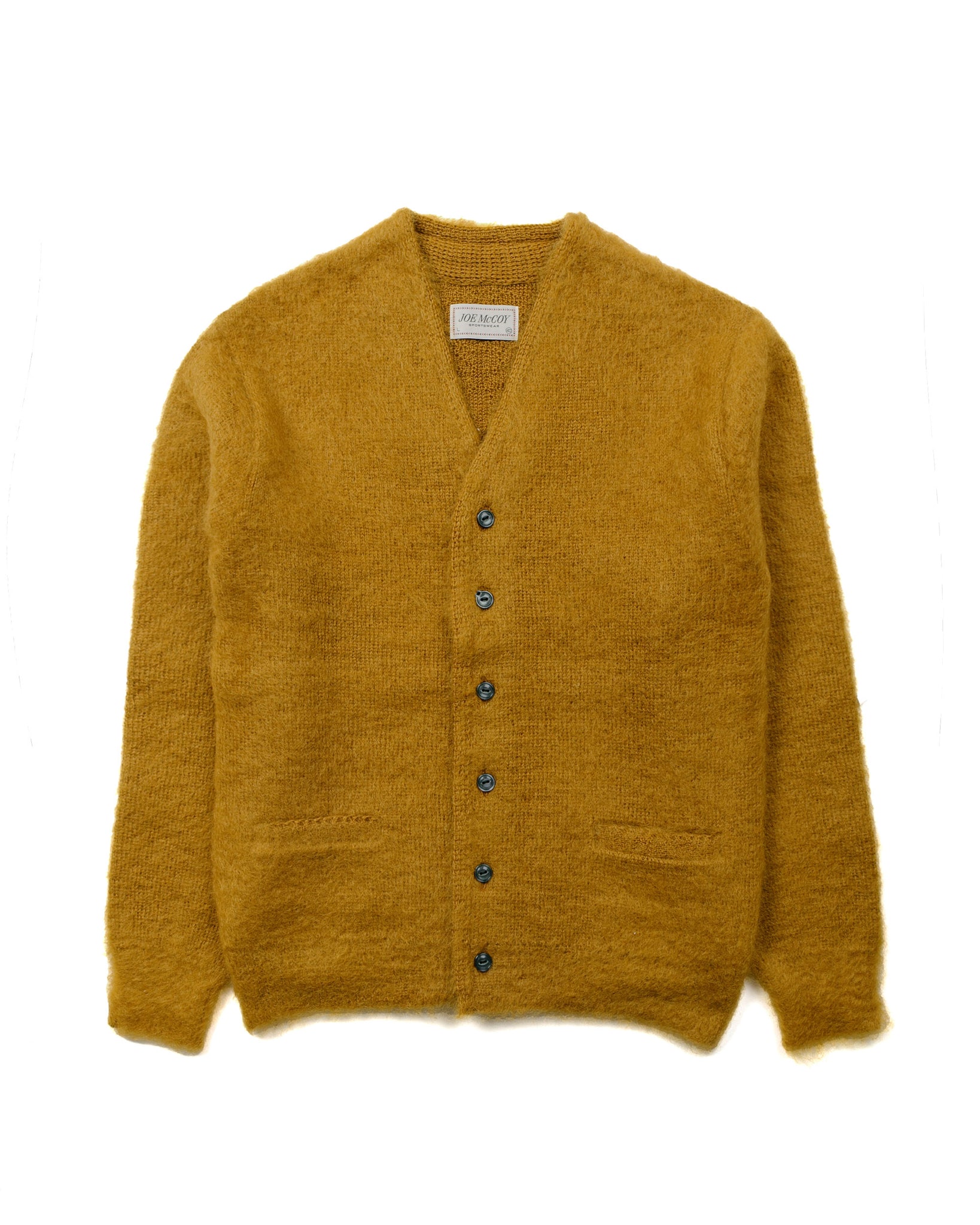 URU WOOL MOHAIR CARDIGAN YELLOW 2021AW - トップス