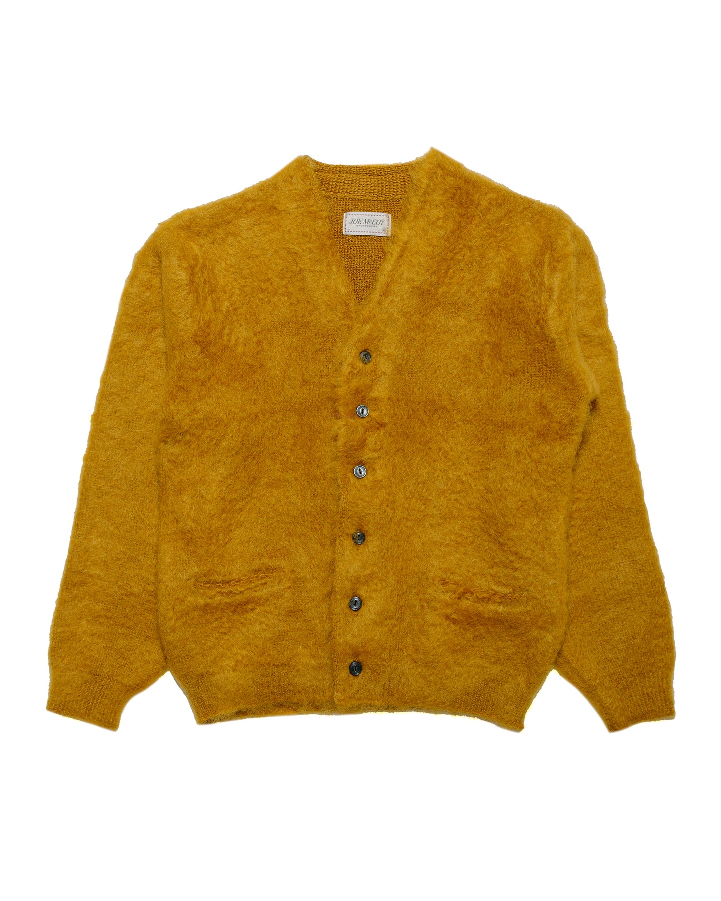 The Real McCoy's MC19103 JM Mohair Cardigan Mustard