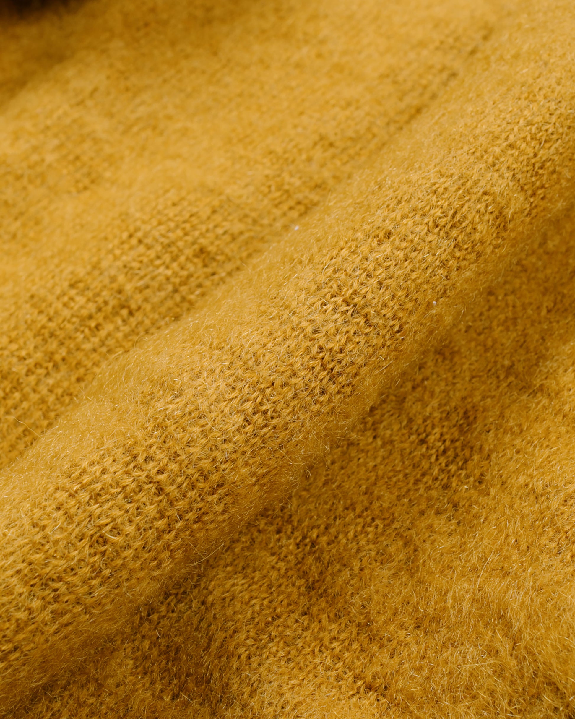 The Real McCoy's MC19103 JM Mohair Cardigan Mustard Fabric