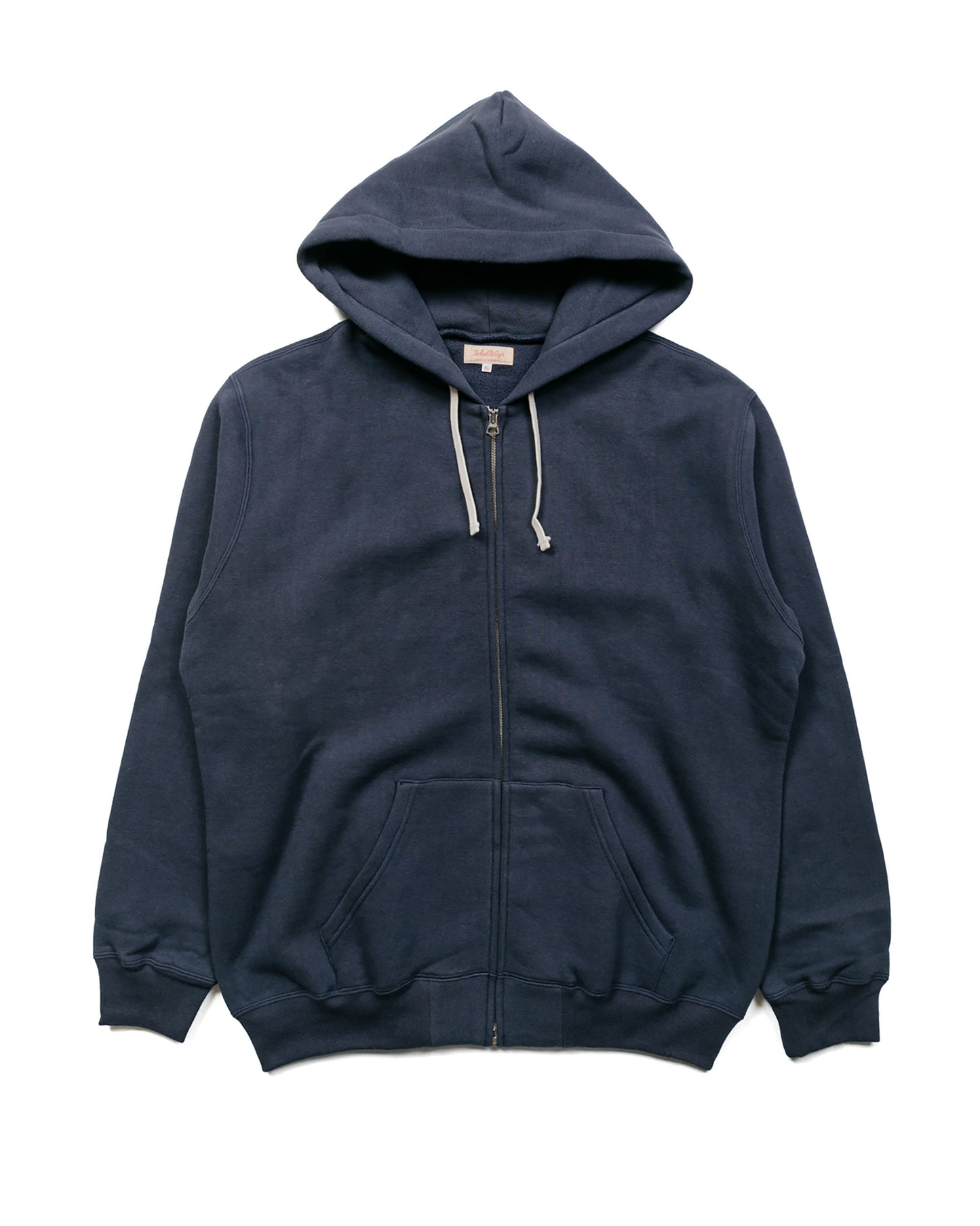 The Real McCoy's MC19125 10 oz. Loopwheel FZ Parka Navy