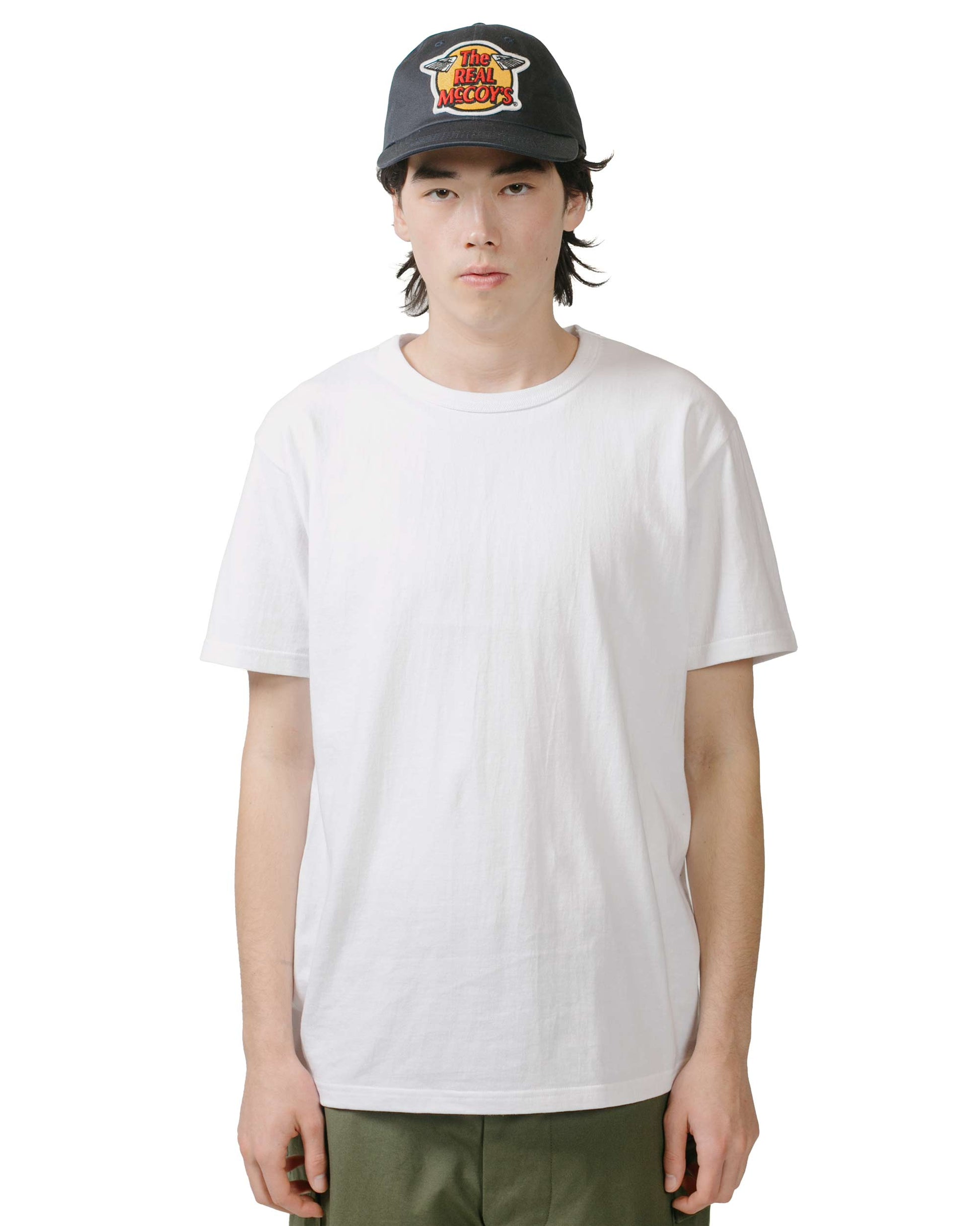 The Real McCoy's MC20000 2pcs Pack Tee White model front