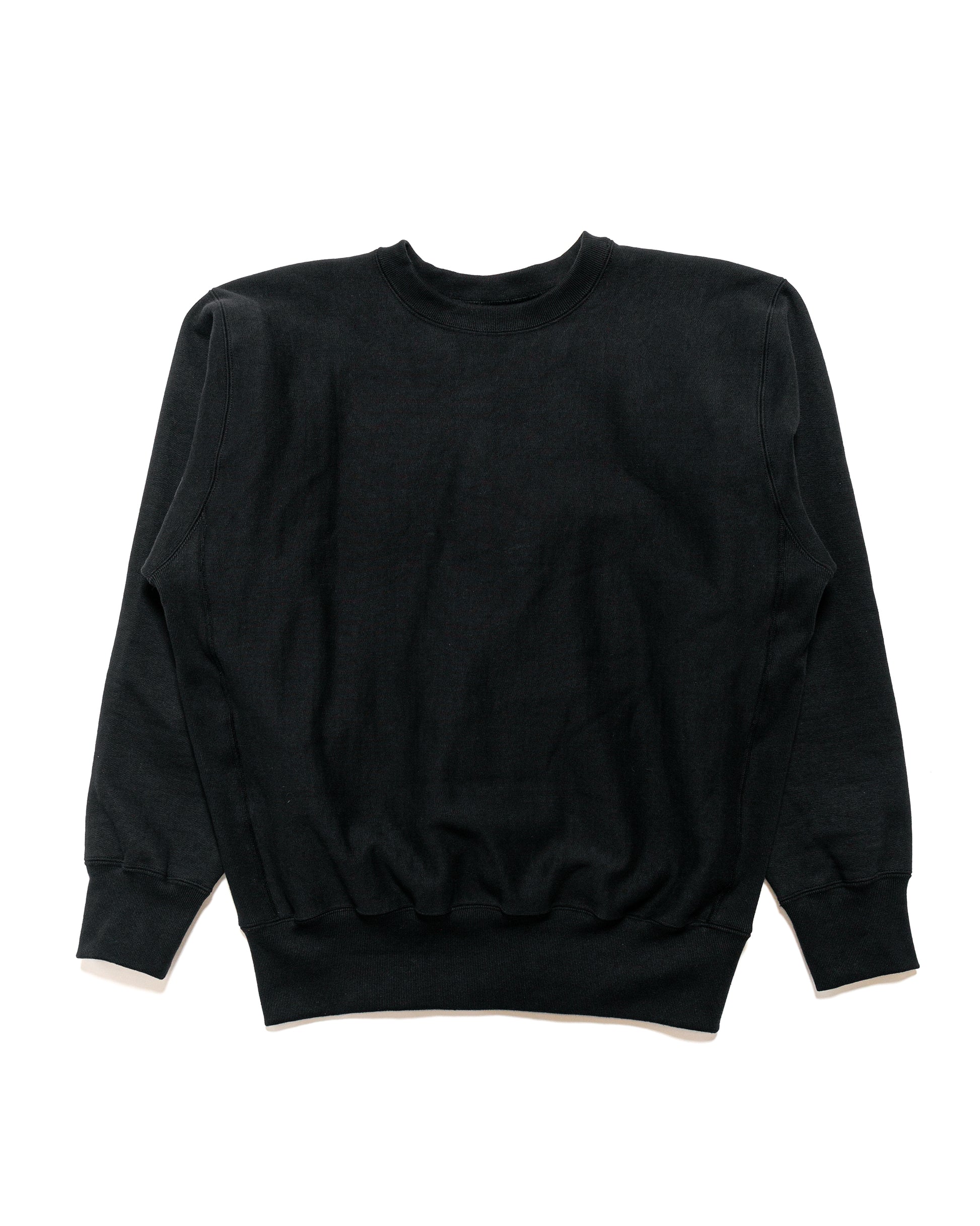 The Real McCoy's MC20114 Heavyweight Crewneck Sweatshirt Black