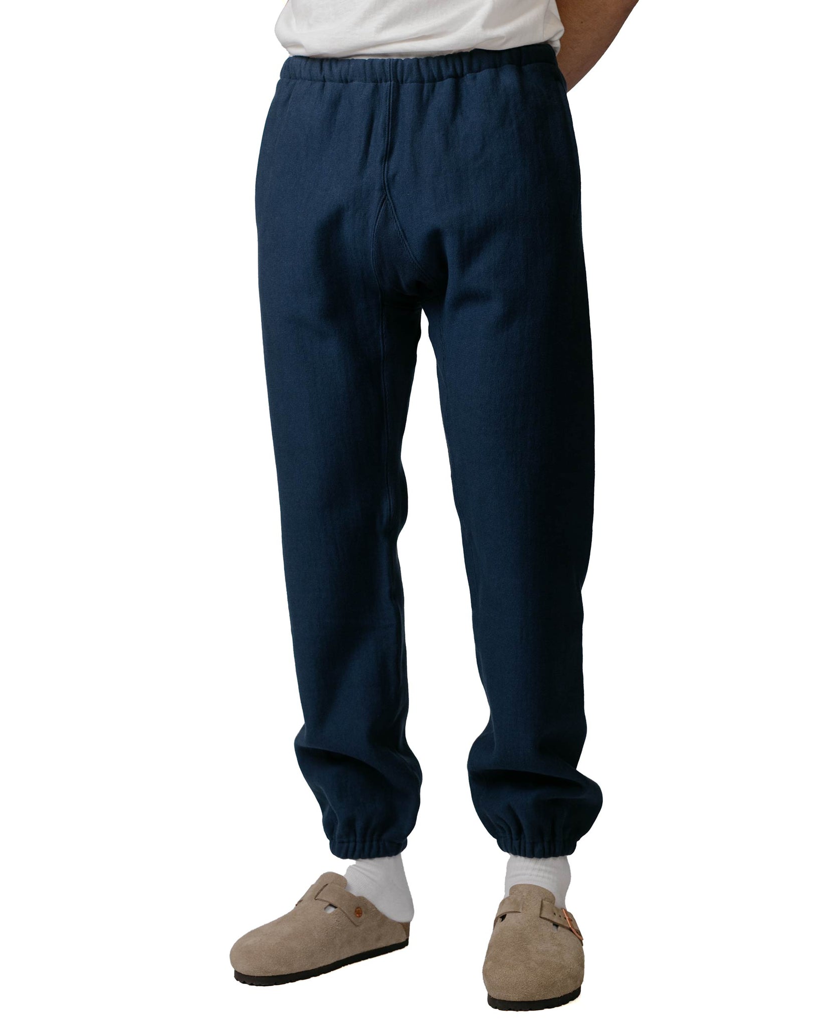 The Real McCoy's MC20115 Heavyweight Sweatpants NavyModel Front