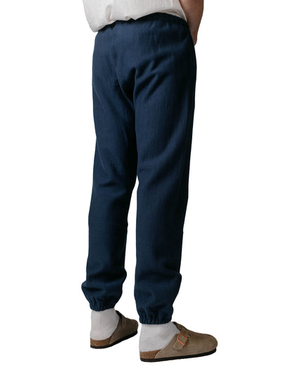 The Real McCoy's MC20115 Heavyweight Sweatpants Navy Model Back