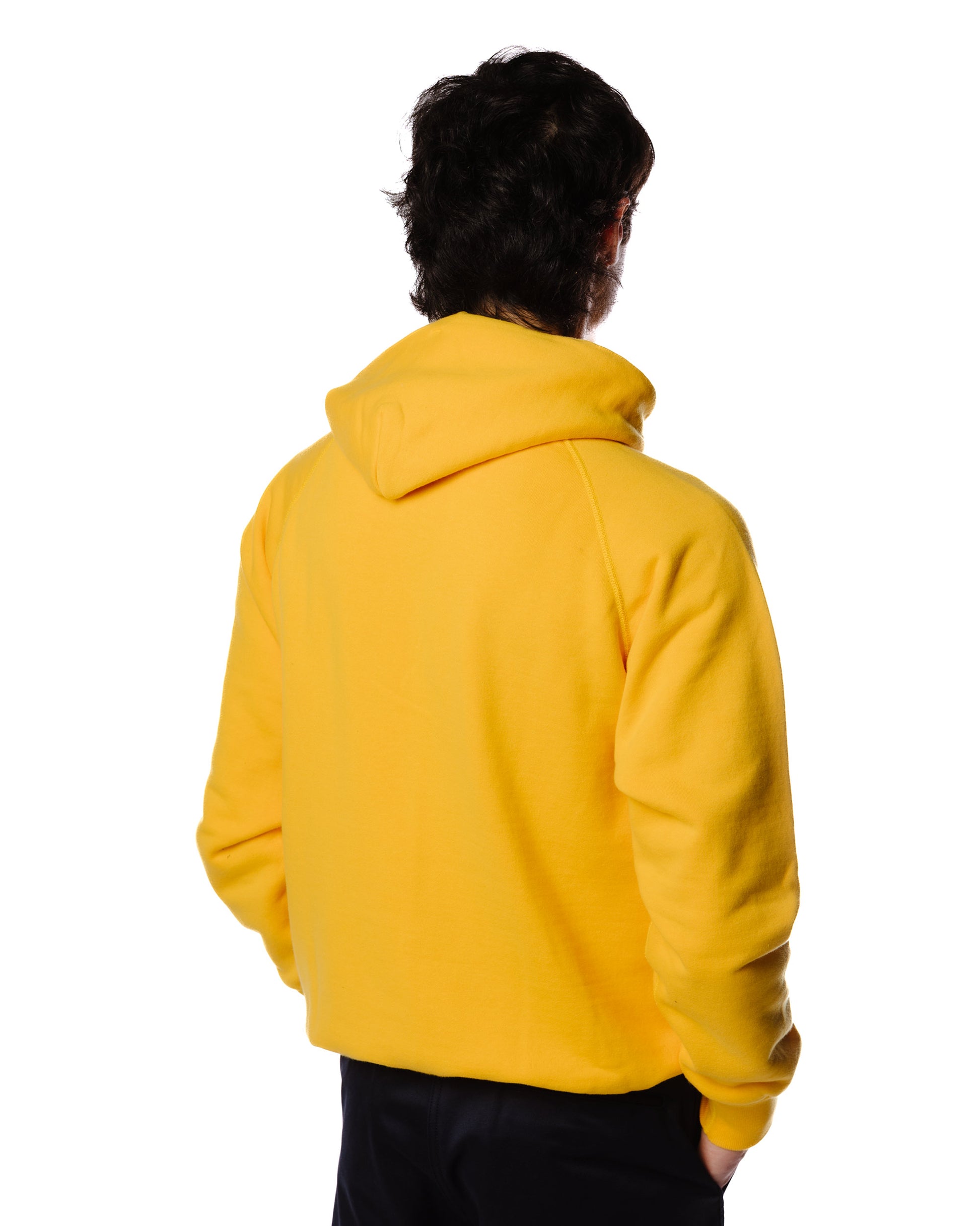 The Real McCoy's MC21017 9oz. Loopwheel Parka Yellow Model Back