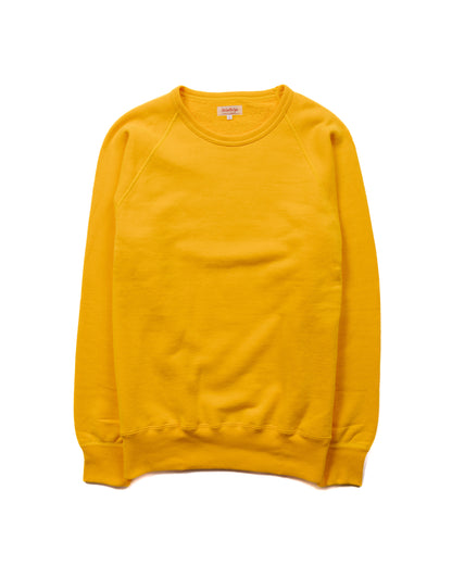 The Real McCoy's MC21018 9oz. Loopwheel Raglan Sleeve Sweatshirt Yellow