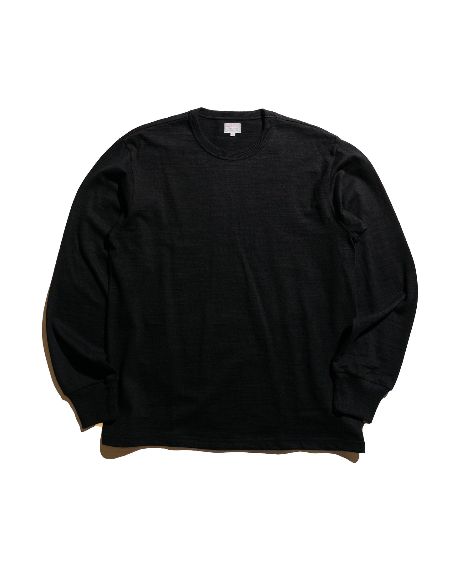The Real McCoy's MC21109 Athletic L/S T-Shirt / Loop-Wheel Black