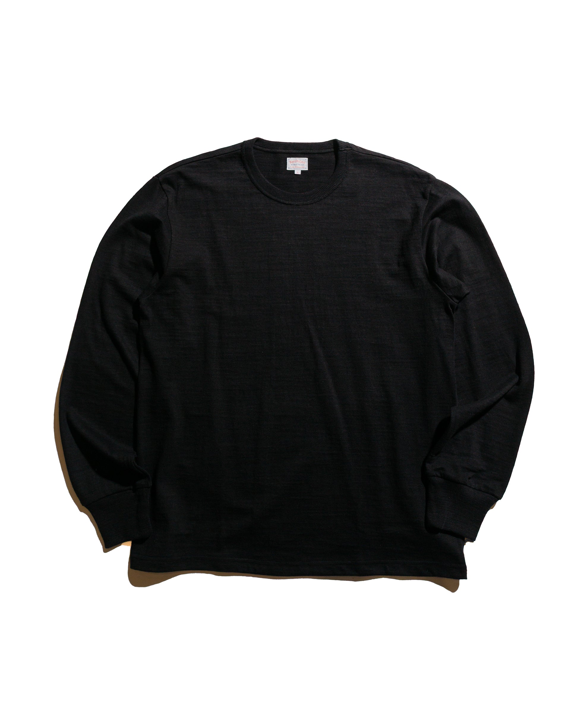 The Real McCoy's MC21109 Athletic L/S T-Shirt / Loop-Wheel Black
