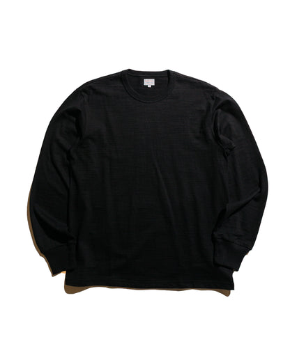 The Real McCoy's MC21109 Athletic L/S T-Shirt / Loop-Wheel Black