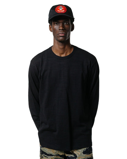 The Real McCoy's MC21109 Athletic L/S T-Shirt / Loop-Wheel Black