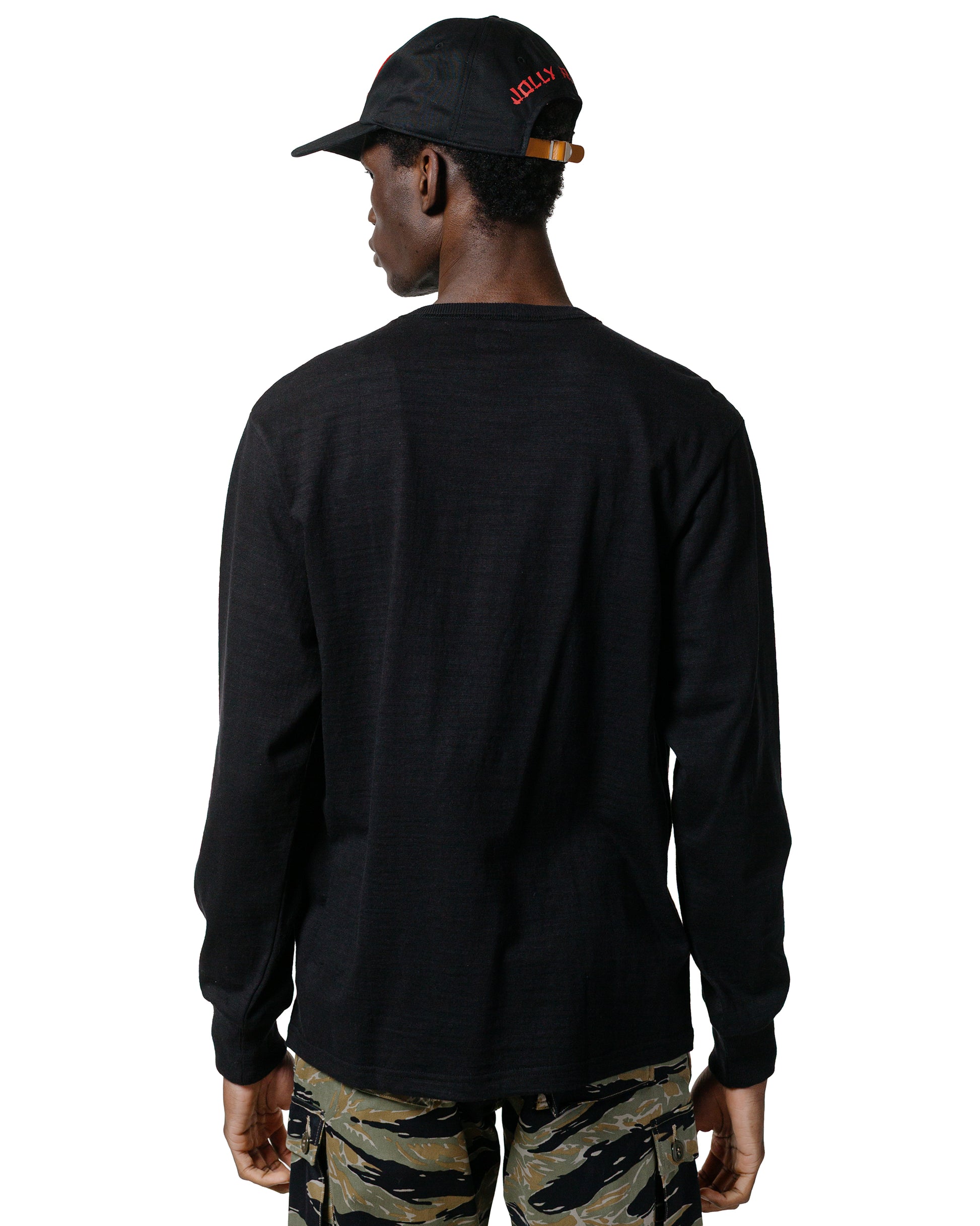 The Real McCoy's MC21109 Athletic L/S T-Shirt / Loop-Wheel Black