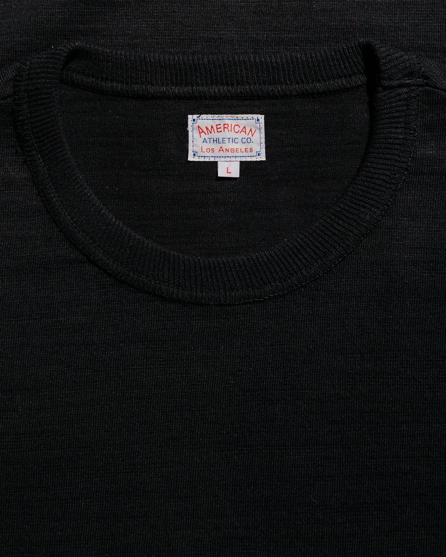 The Real McCoy's MC21109 Athletic L/S T-Shirt / Loop-Wheel Black