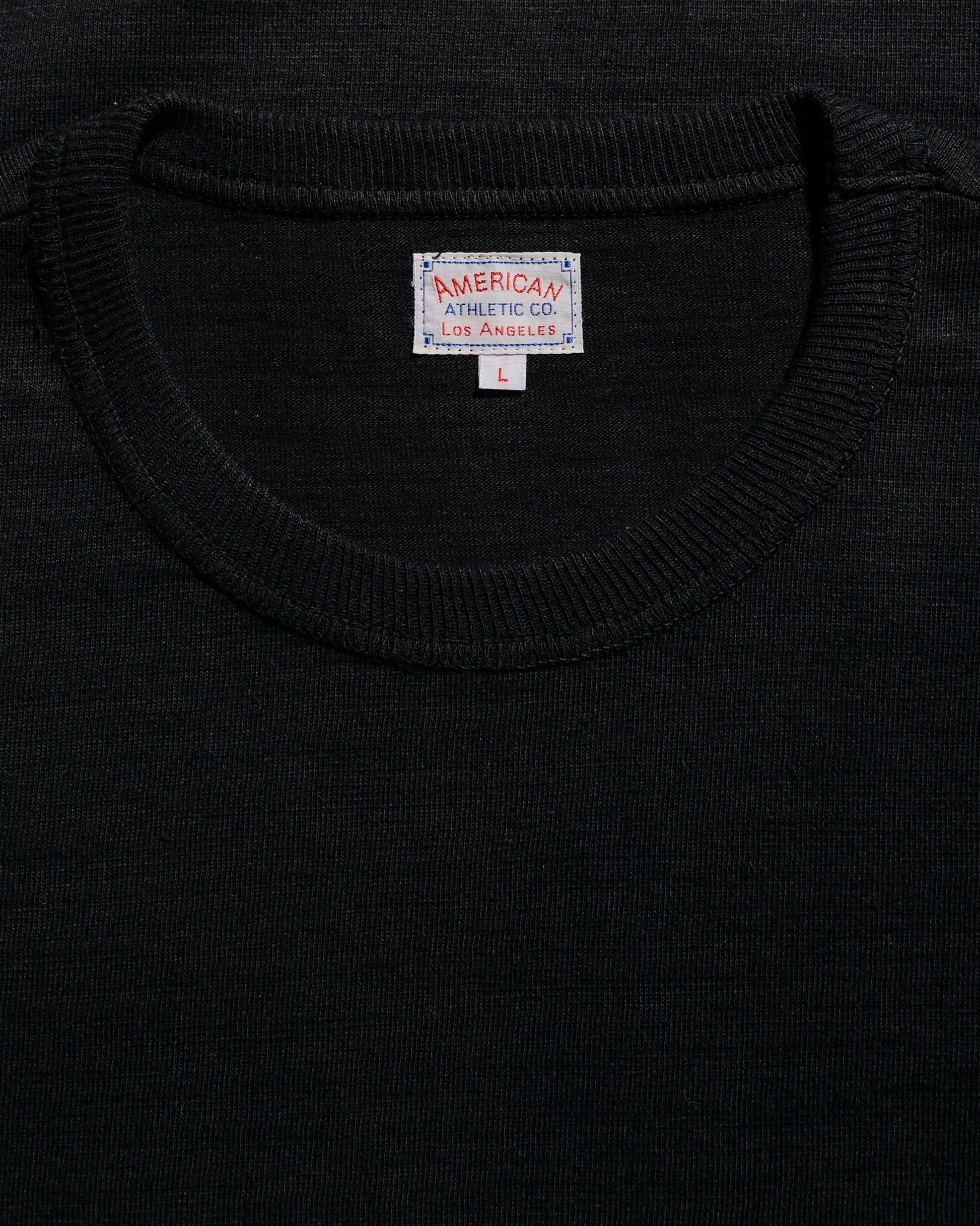 The Real McCoy's MC21109 Athletic L/S T-Shirt / Loop-Wheel Black
