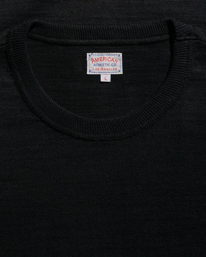 The Real McCoy's MC21109 Athletic L/S T-Shirt / Loop-Wheel Black