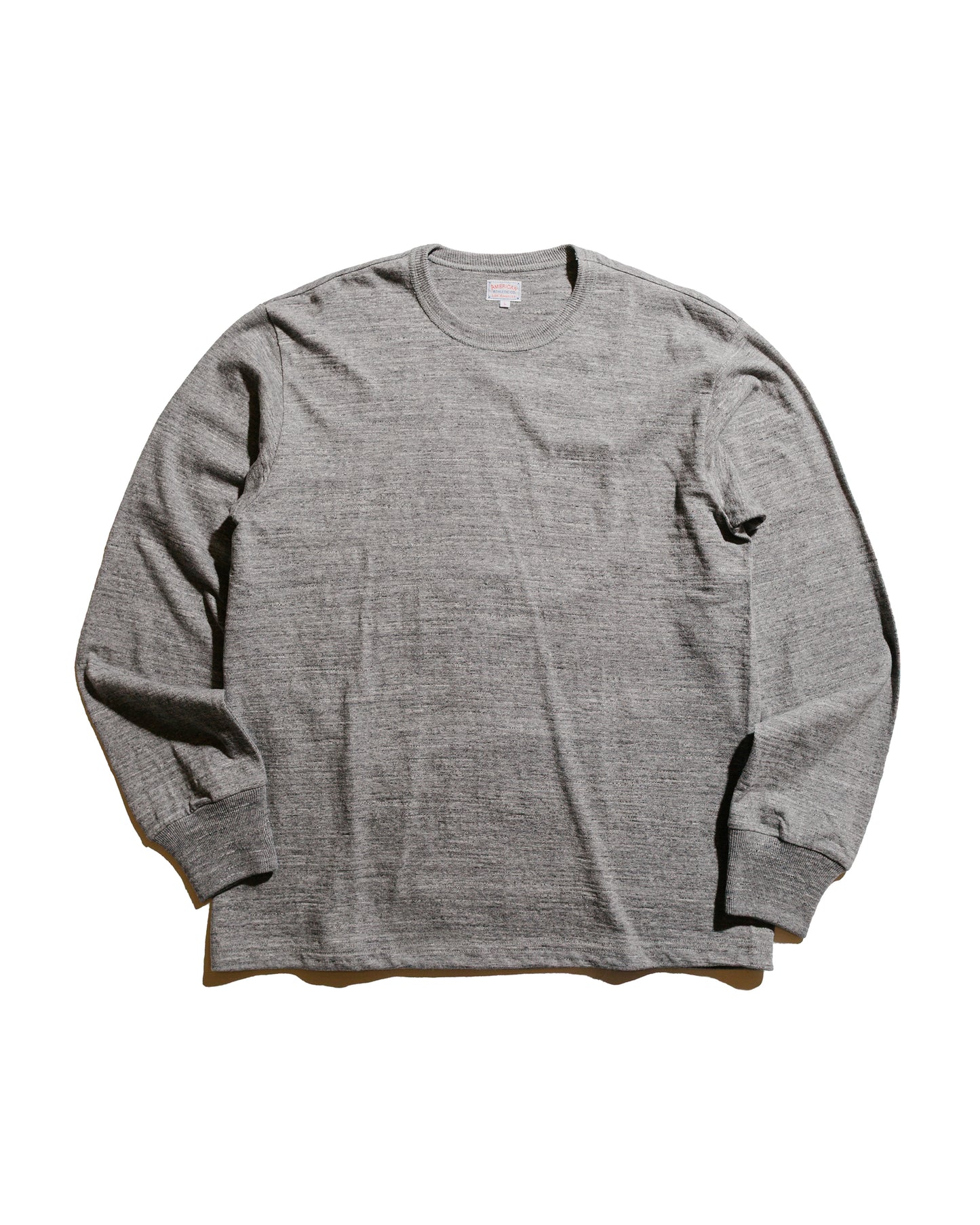 The Real McCoy's MC21109 Athletic L/S T-Shirt / Loop-Wheel Grey