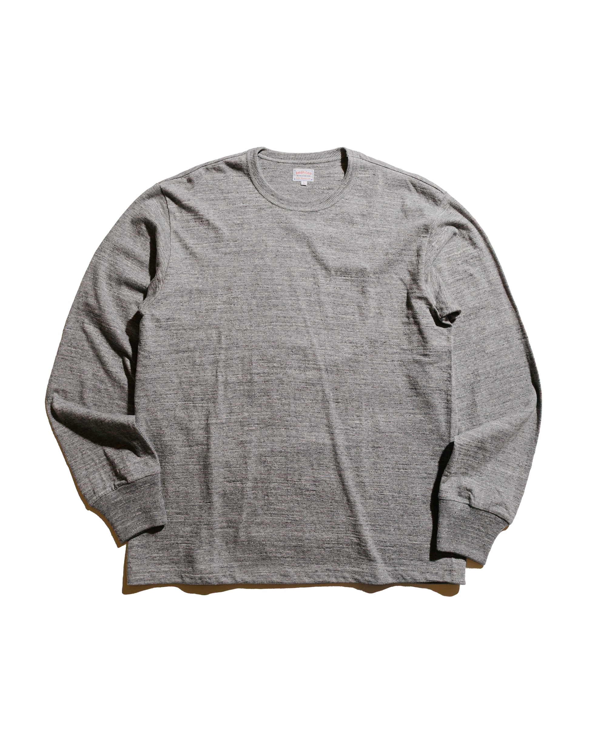 The Real McCoy's MC21109 Athletic L/S T-Shirt / Loop-Wheel Grey