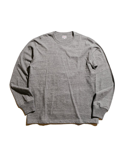 The Real McCoy's MC21109 Athletic L/S T-Shirt / Loop-Wheel Grey