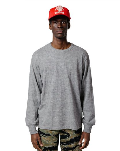 The Real McCoy's MC21109 Athletic L/S T-Shirt / Loop-Wheel Grey