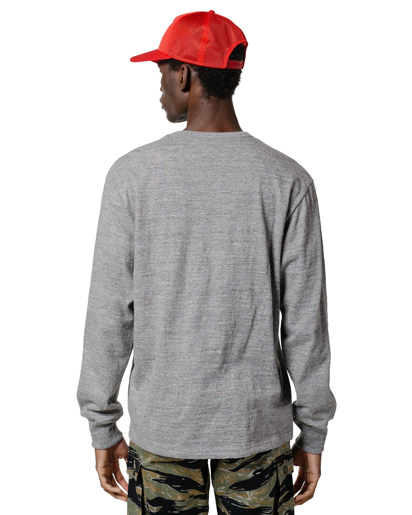 The Real McCoy's MC21109 Athletic L/S T-Shirt / Loop-Wheel Grey