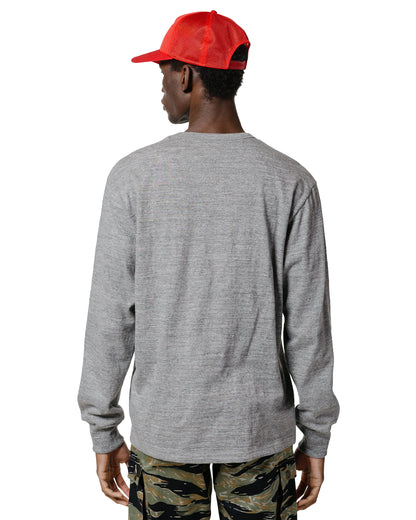 The Real McCoy's MC21109 Athletic L/S T-Shirt / Loop-Wheel Grey