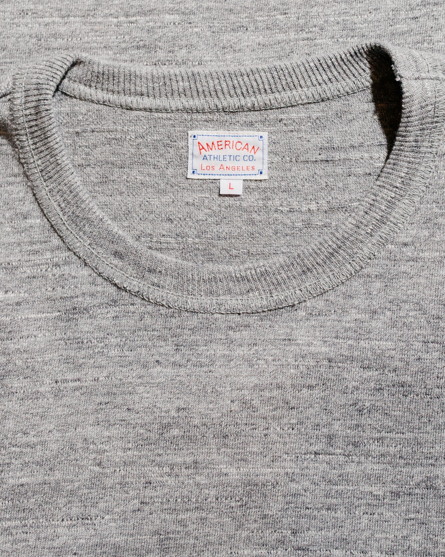 The Real McCoy's MC21109 Athletic L/S T-Shirt / Loop-Wheel Grey