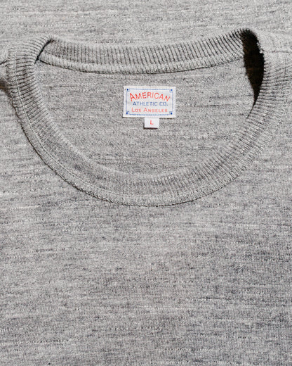 The Real McCoy's MC21109 Athletic L/S T-Shirt / Loop-Wheel Grey