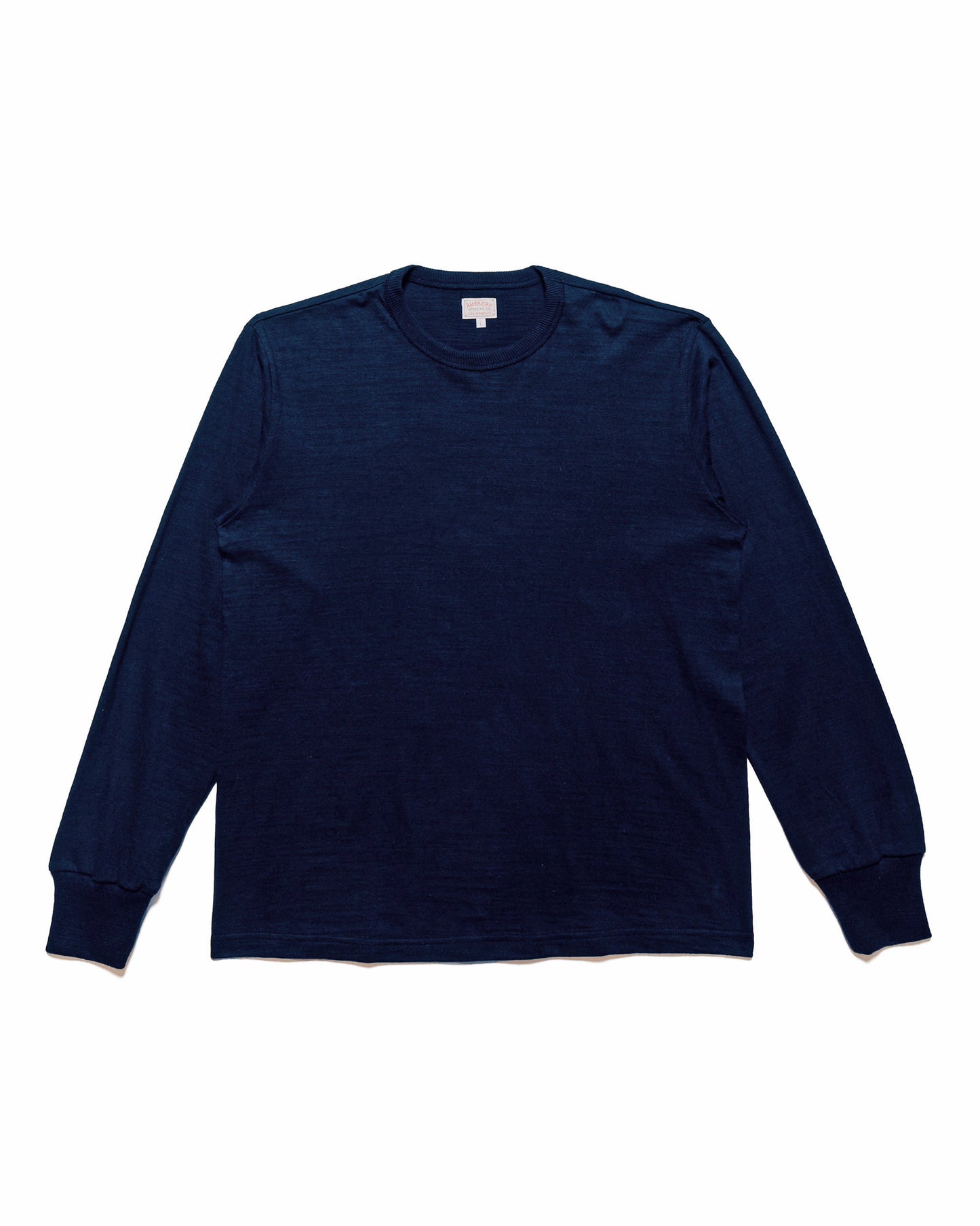 The Real McCoy's MC21109 Athletic L/S T-Shirt / Loop-Wheel Navy 