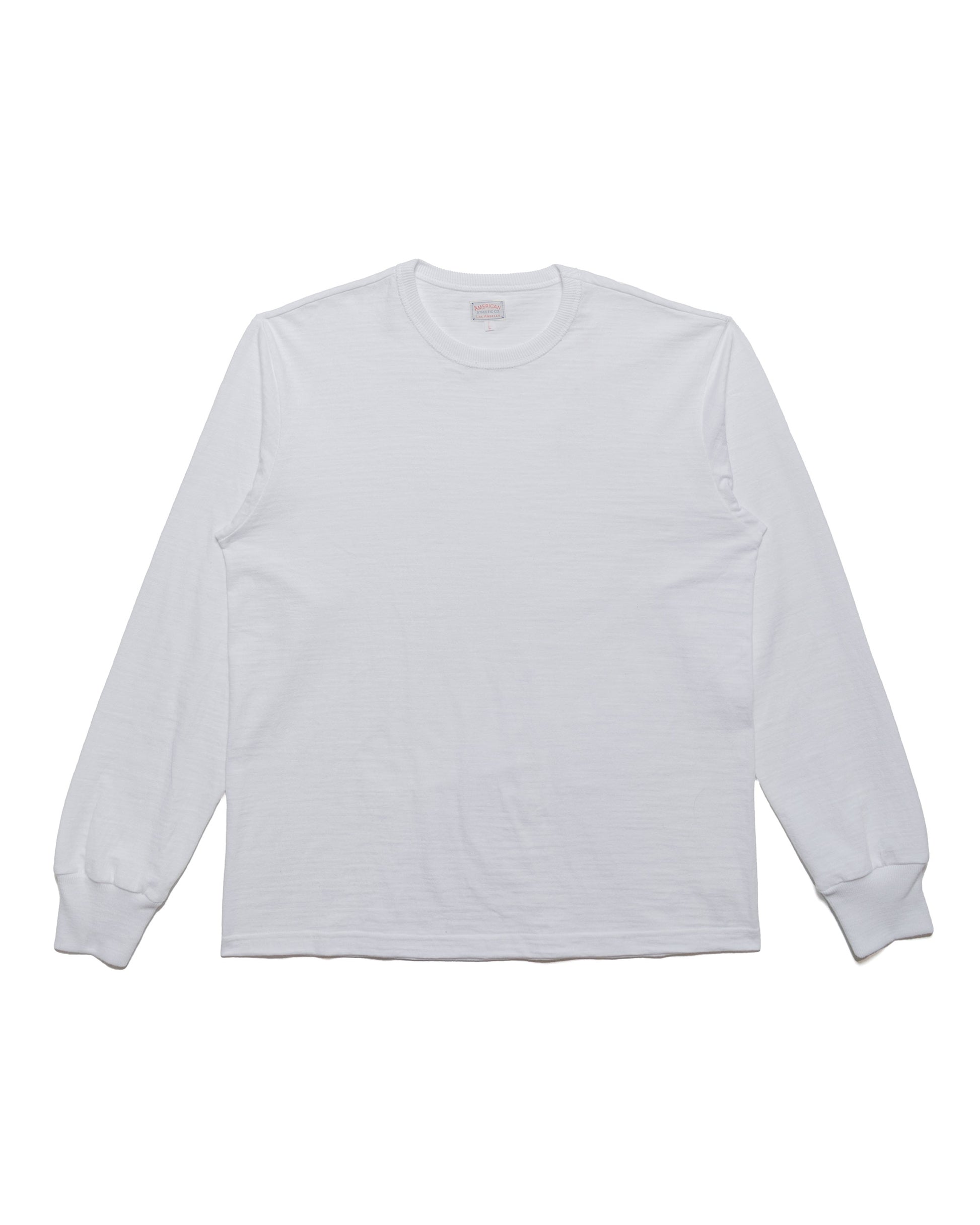 The Real McCoy's MC21109 Athletic L/S T-Shirt / Loop-Wheel White