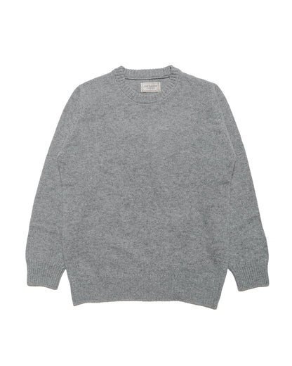 The Real McCoy's MC21114 Wool Crewneck Sweater Grey