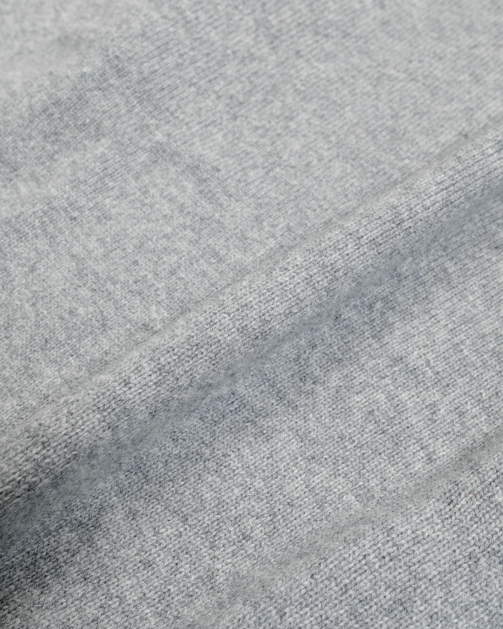 The Real McCoy's MC21114 Wool Crewneck Sweater Grey fabric