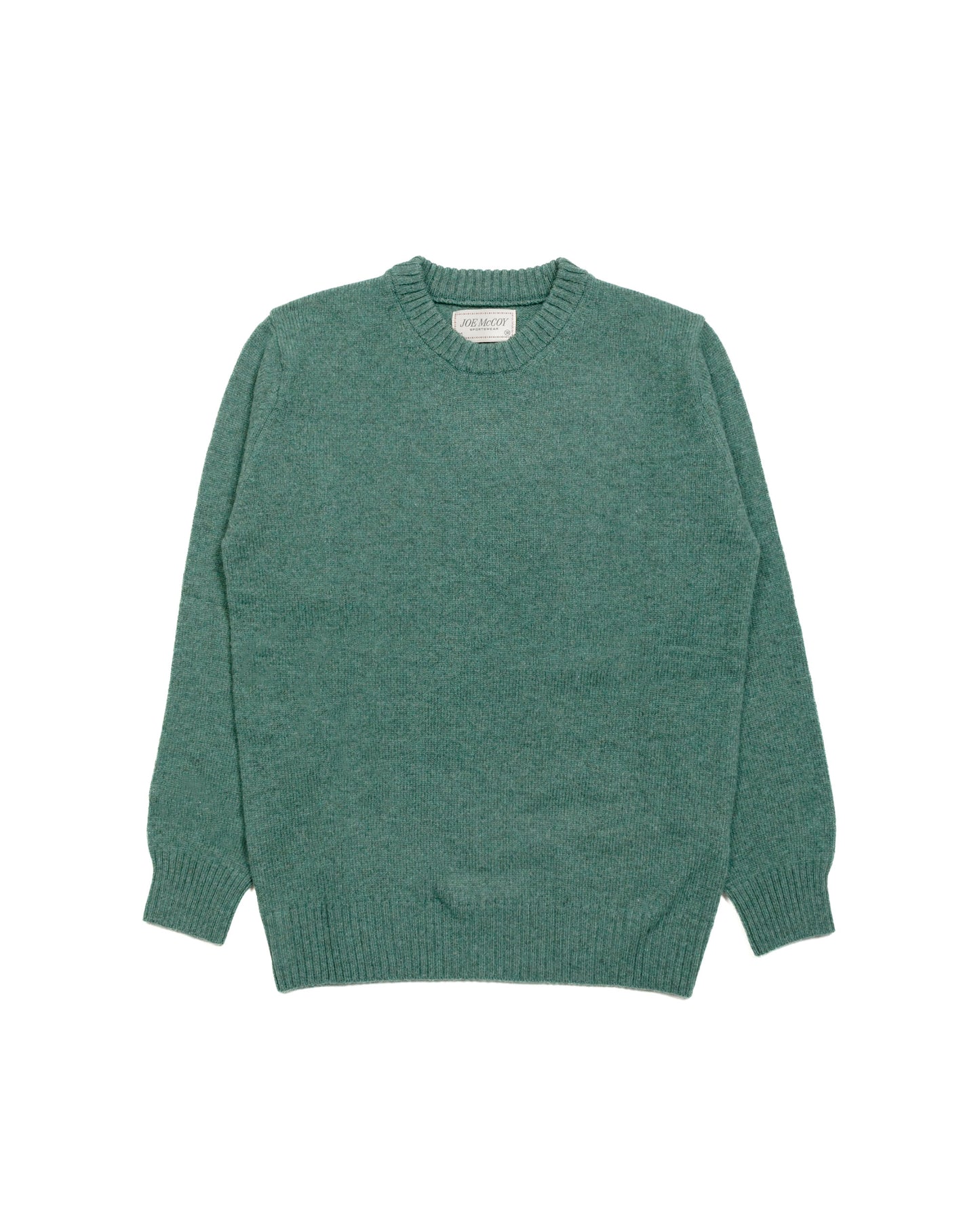 The Real McCoy's MC21114 Wool Crewneck Sweater Kelly Green