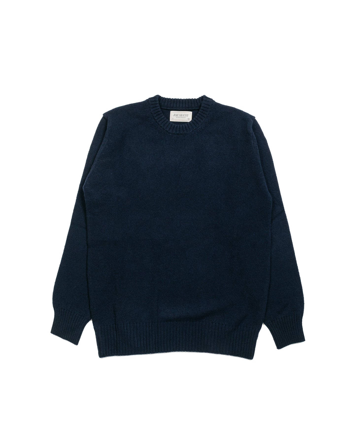 The Real McCoy's MC21114 Wool Crewneck Sweater Navy