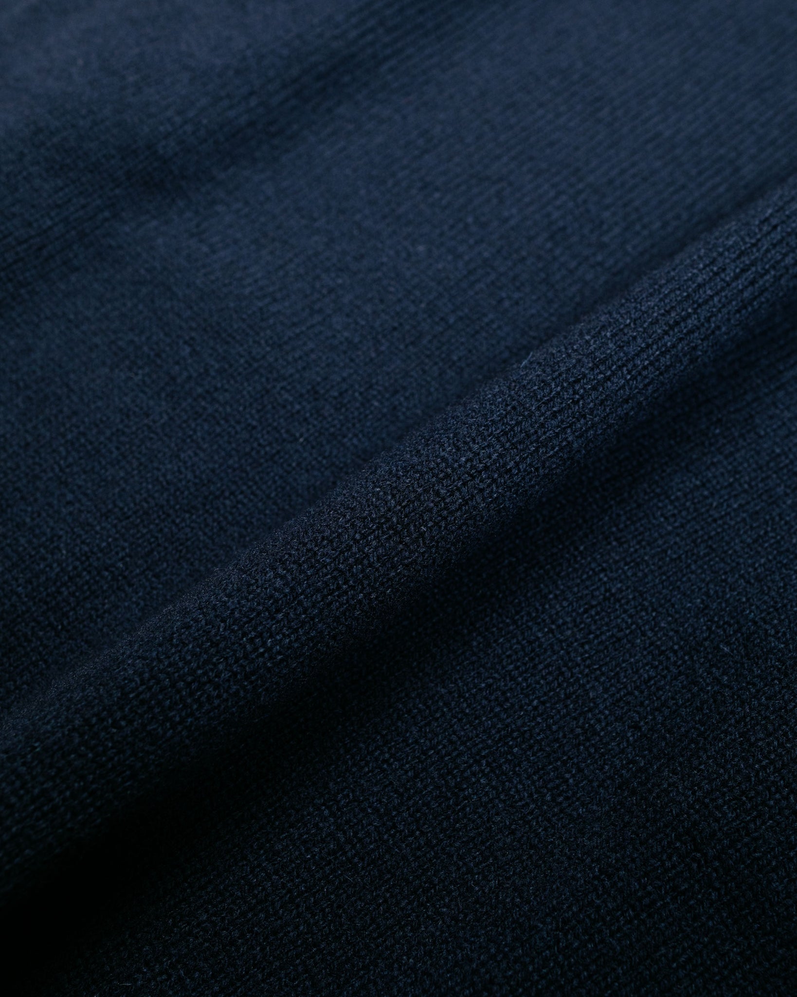 The Real McCoy's MC21114 Wool Crewneck Sweater Navy fabric