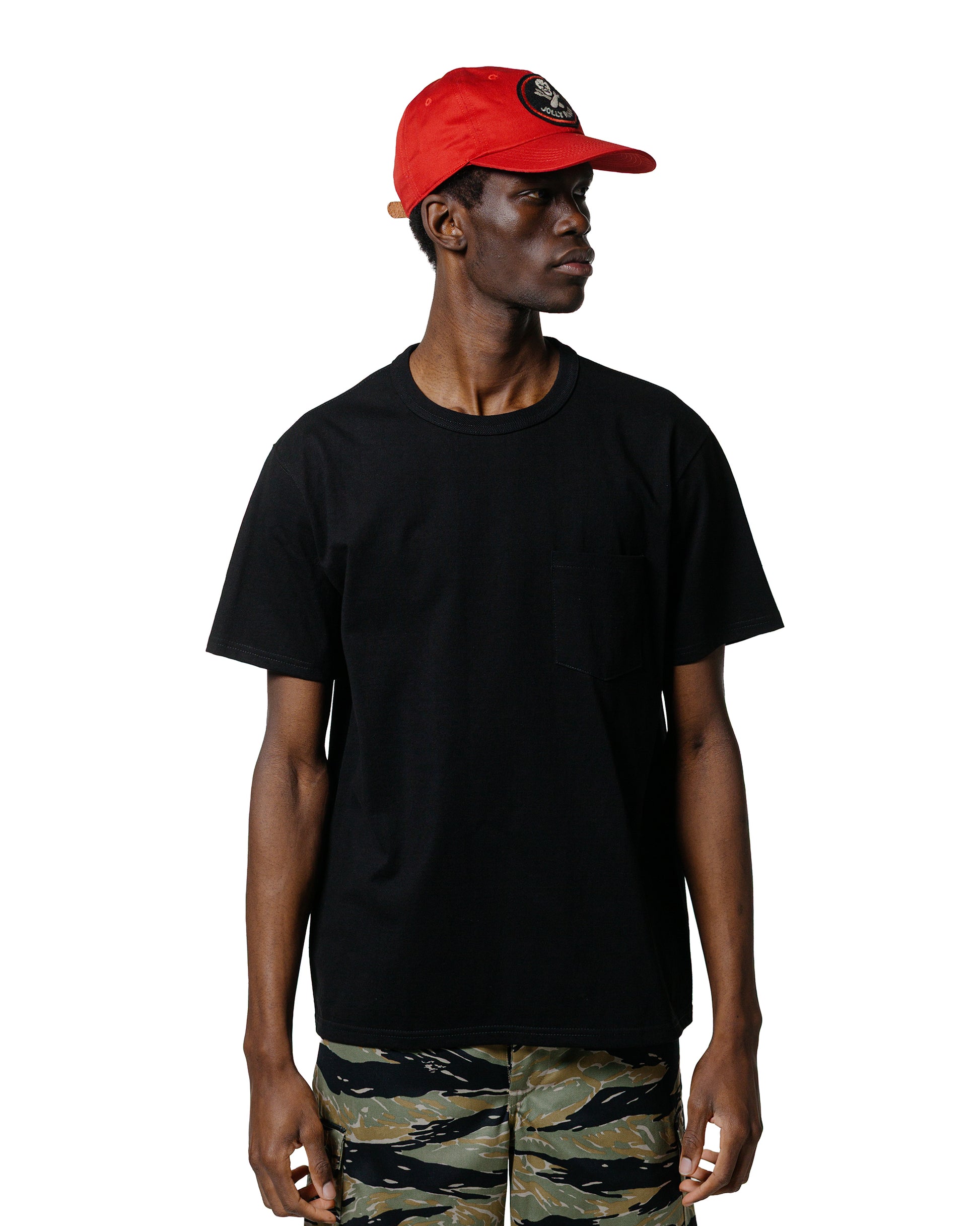 The Real McCoy's MC22006 Pocket Tee Black