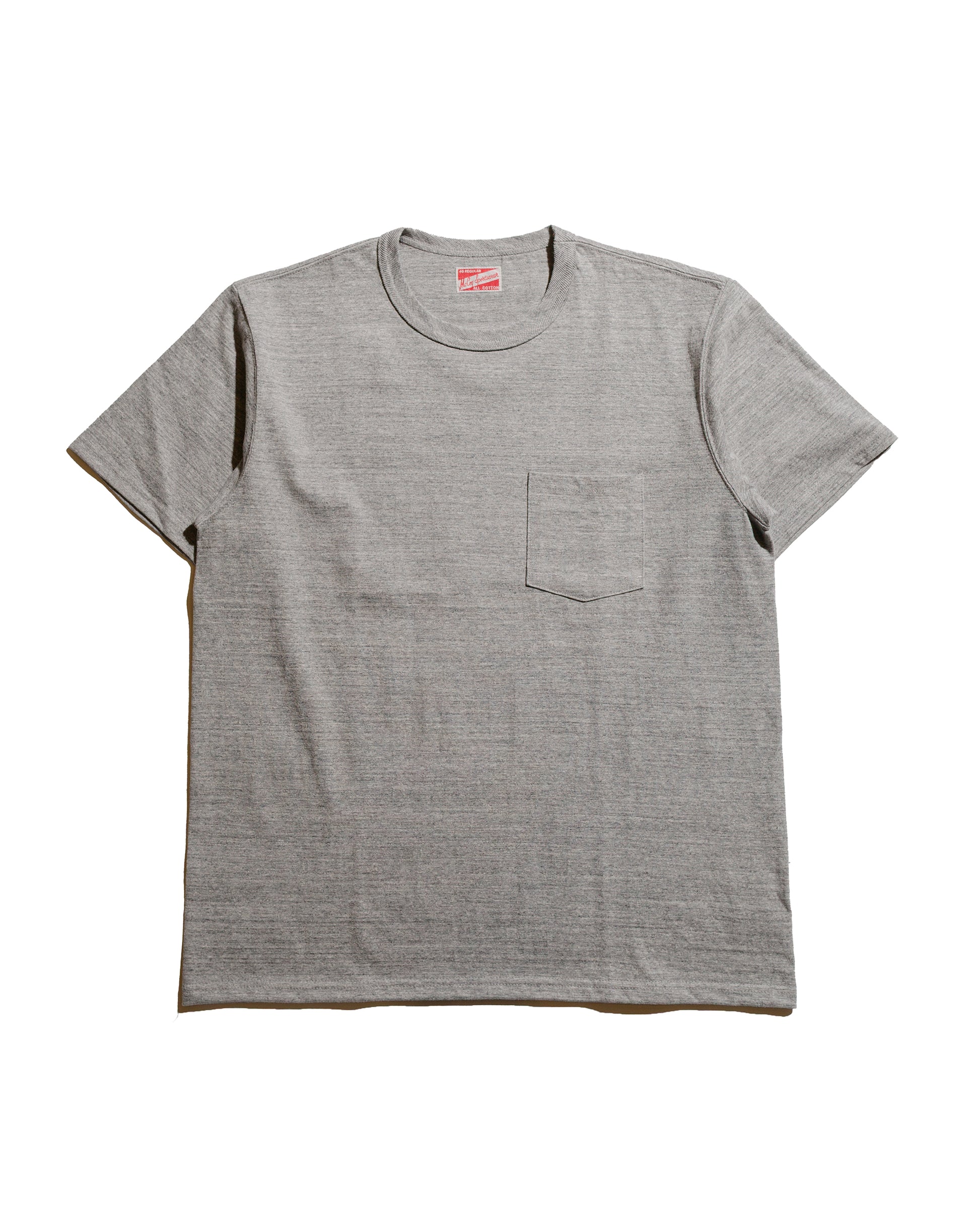The Real McCoy's MC22006 Pocket Tee Gray