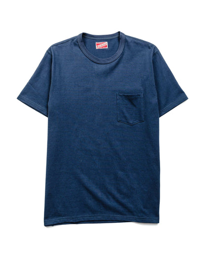 The Real McCoy's MC22006 Pocket Tee Marine Blue