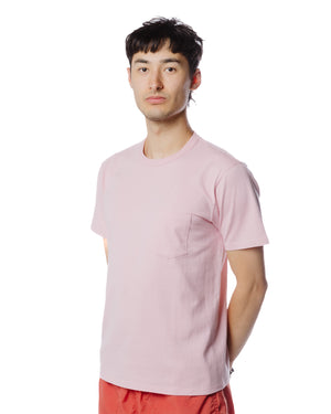 The Real McCoy's MC22006 Pocket Tee Pink Model Detail