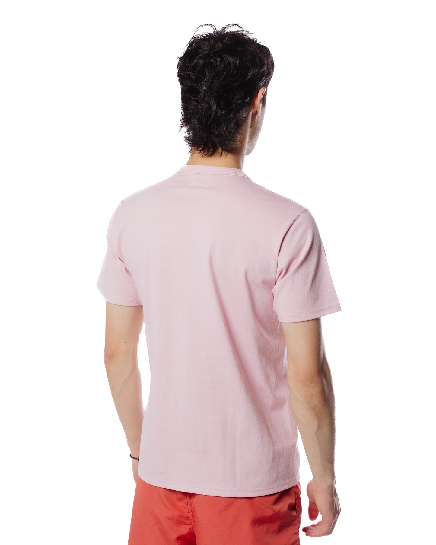 The Real McCoy's MC22006 Pocket Tee Pink Model Rear