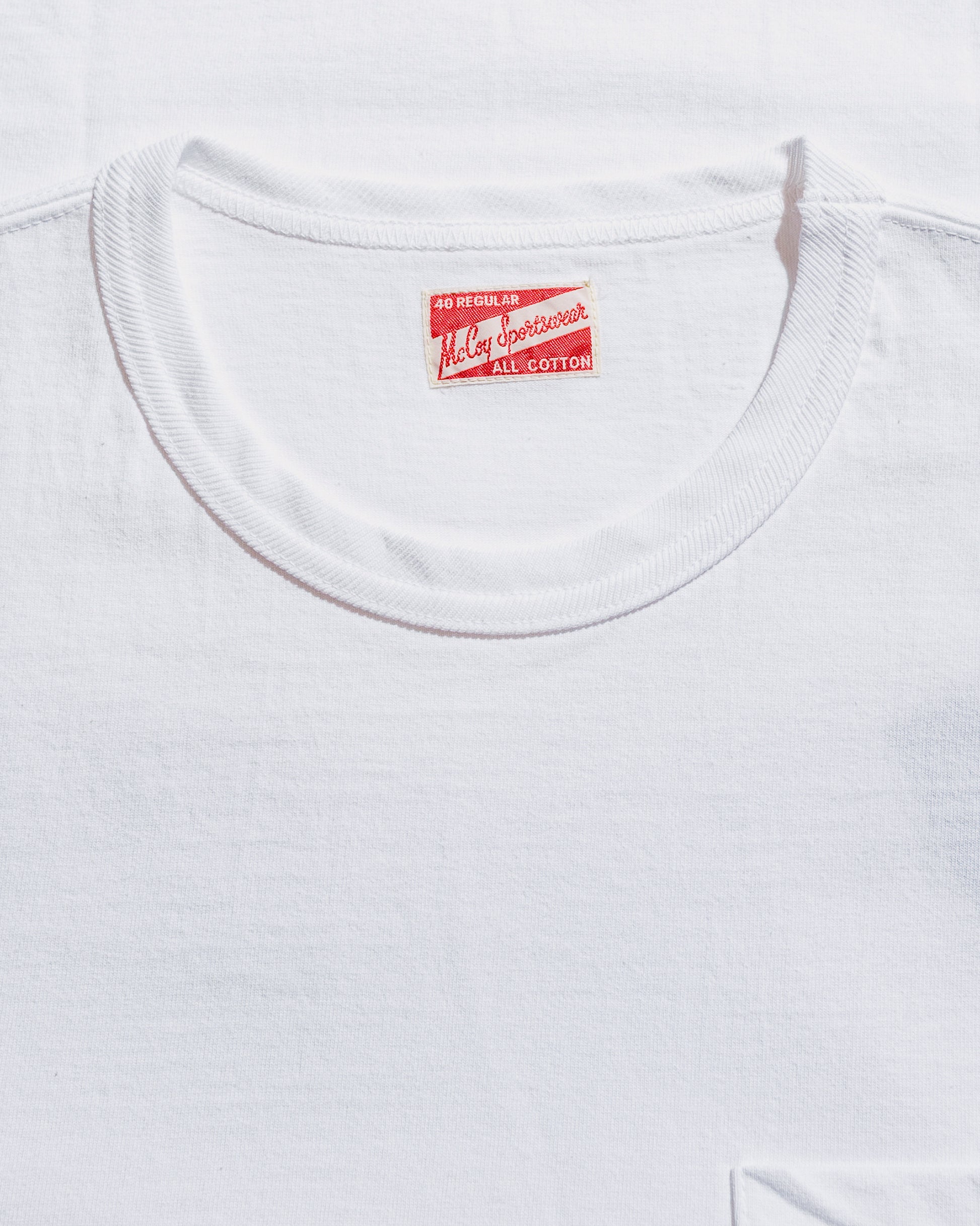 The Real McCoy's MC22006 Pocket Tee White