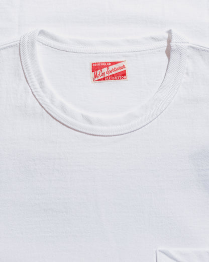 The Real McCoy's MC22006 Pocket Tee White