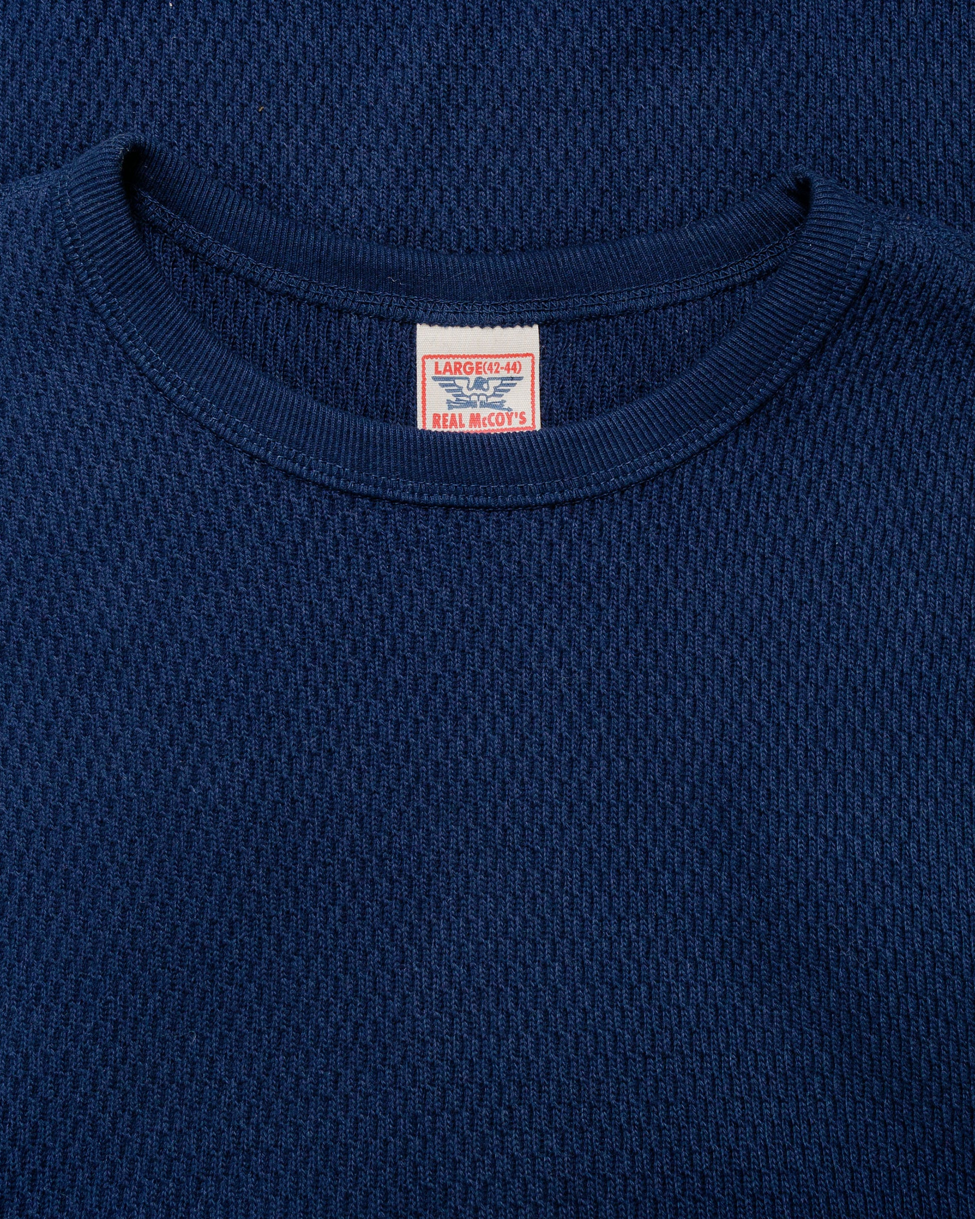 The Real McCoy's MC22109 U.S. Army Military Thermal Shirt Navy