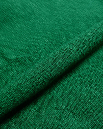 The Real McCoy's MC23014 Cotton Crewneck Sweater Green fabric