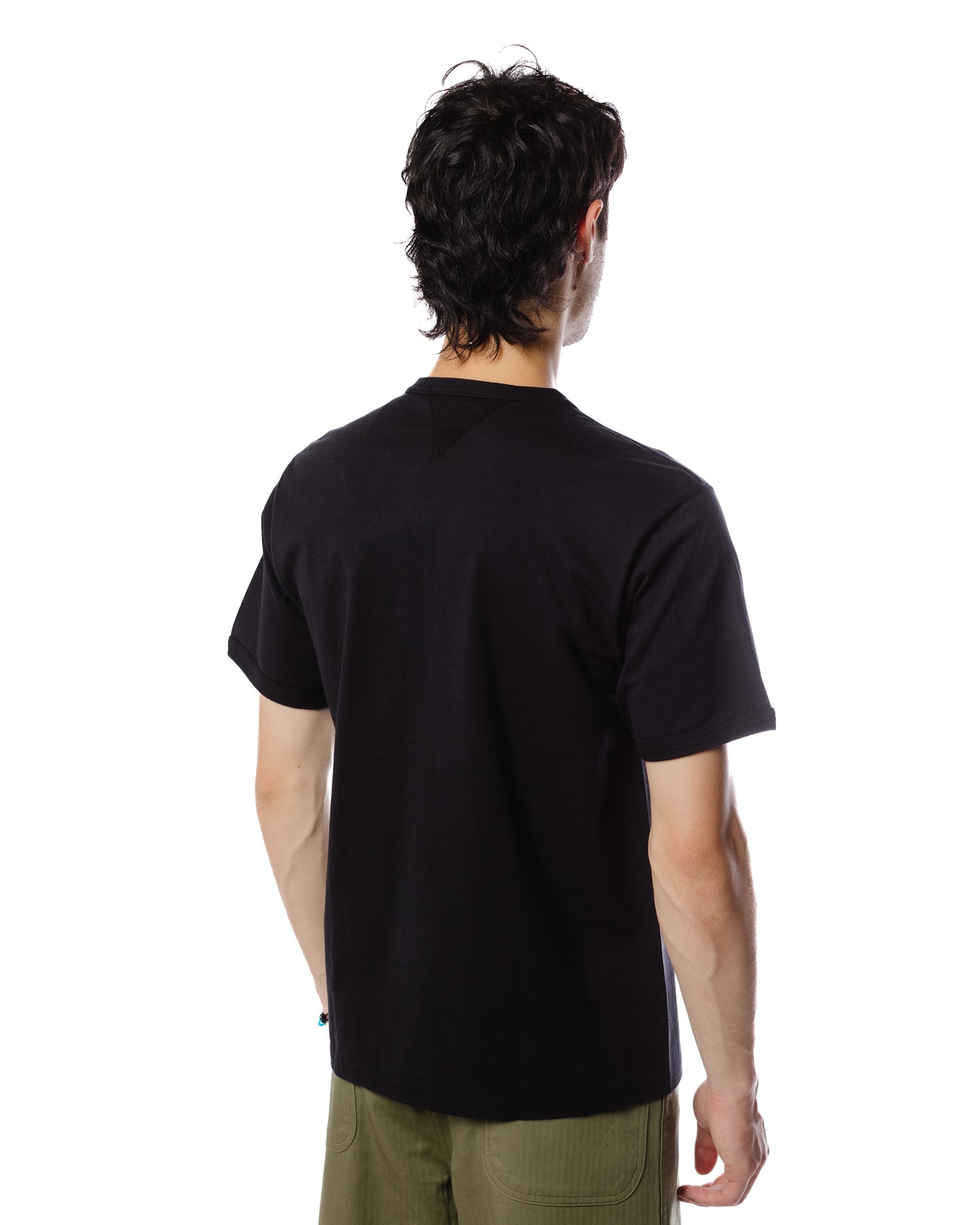 The Real McCoy's MC23020 Gusset Tee Black Model Rear