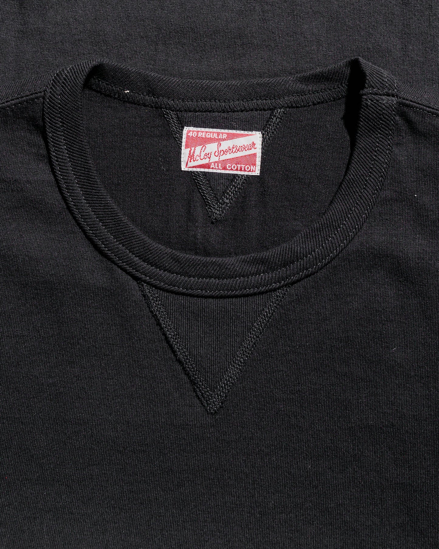 The Real McCoy's MC23020 Gusset Tee Black