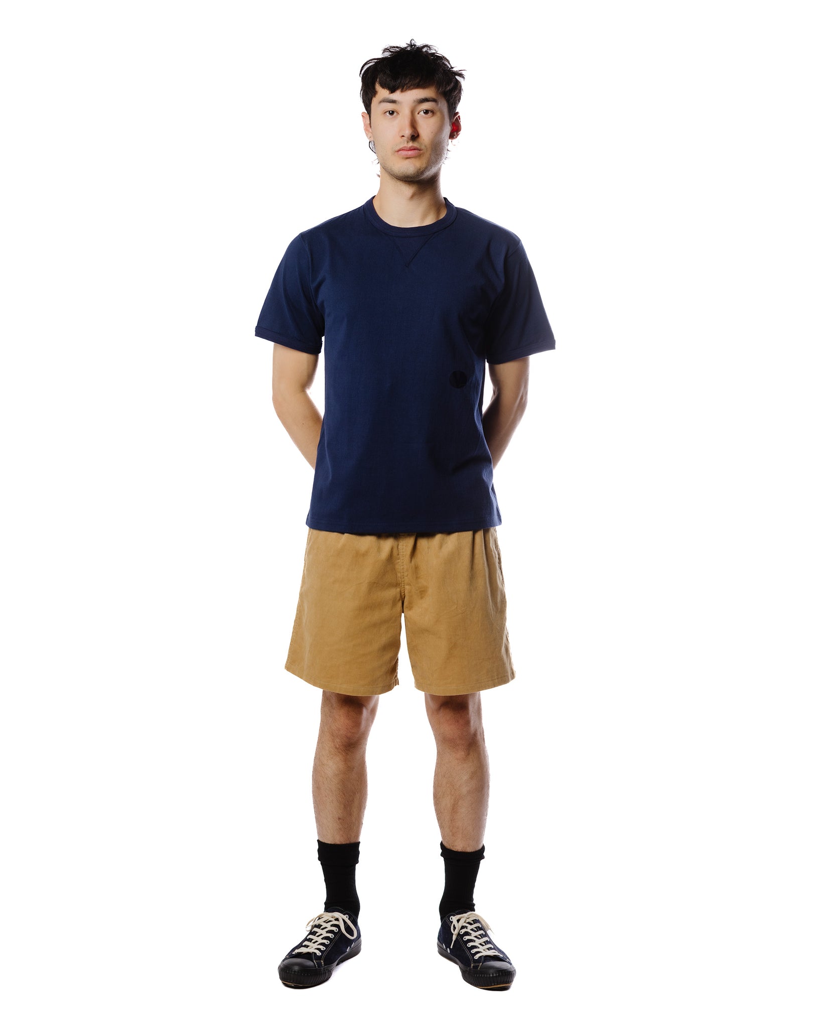 The Real McCoy's MC23020 Gusset Tee Navy Model