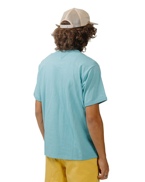 The Real McCoy's MC23020 Gusset Tee Teal model back