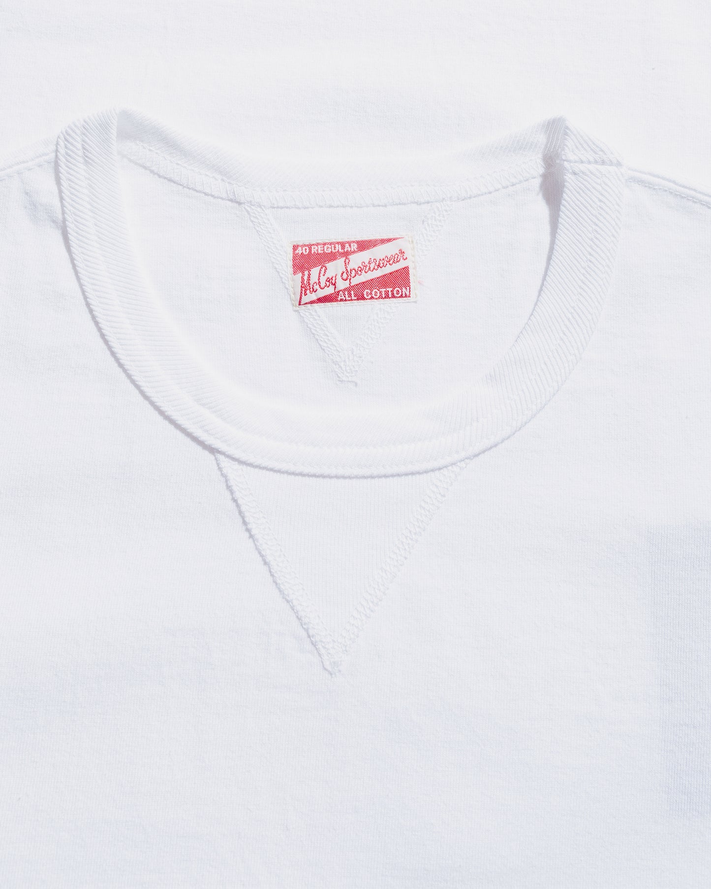 The Real McCoy's MC23020 Gusset Tee White