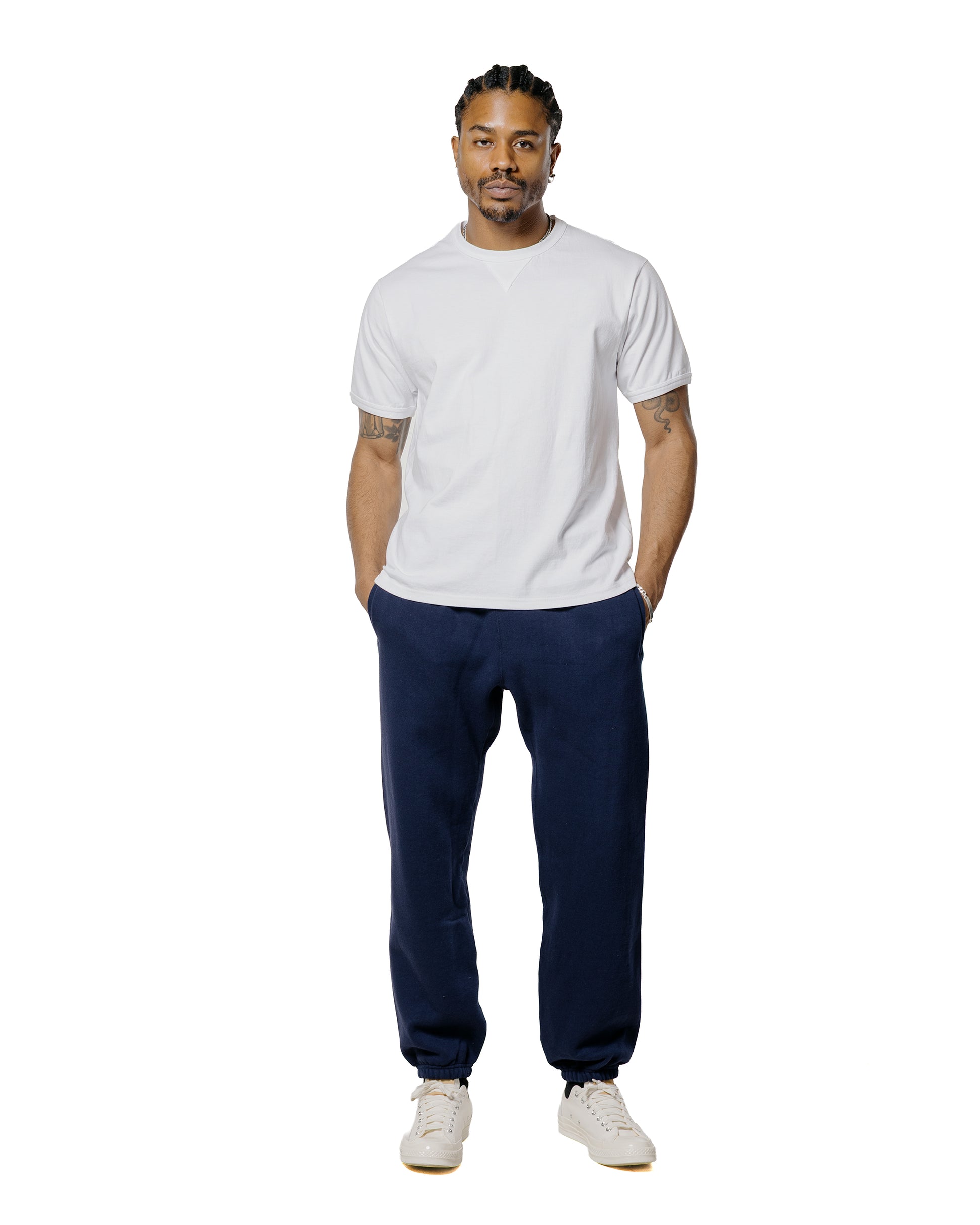 lost & found The Real McCoy's The Real McCoy's MC23020 Gusset Tee White