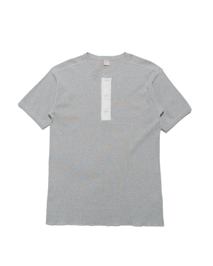 The Real McCoy's MC23022 Union Henley Undershirt SS Medium Grey