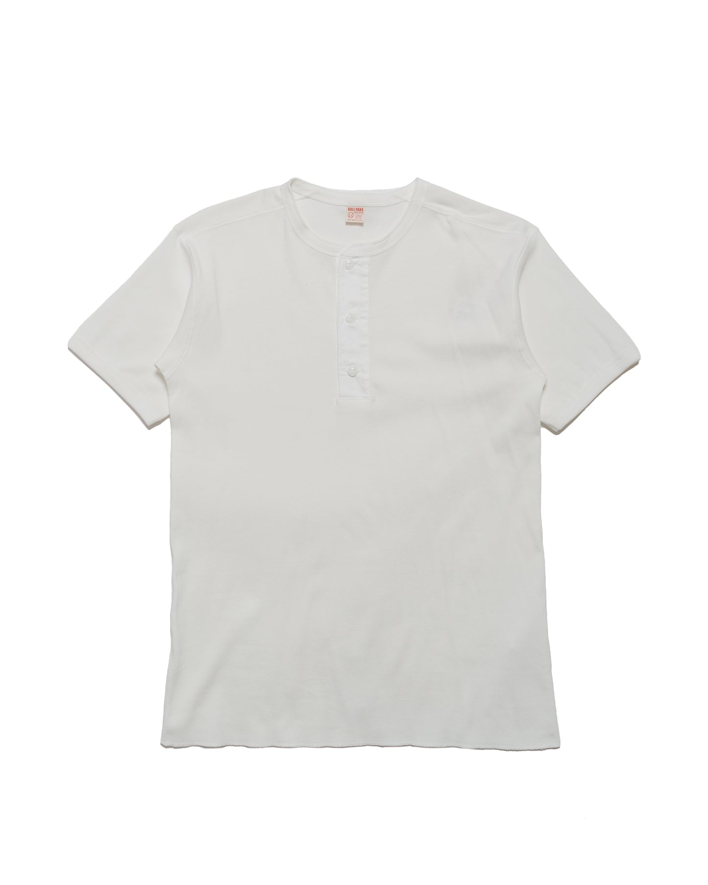 The Real McCoy's MC23022 Union Henley Undershirt SS White